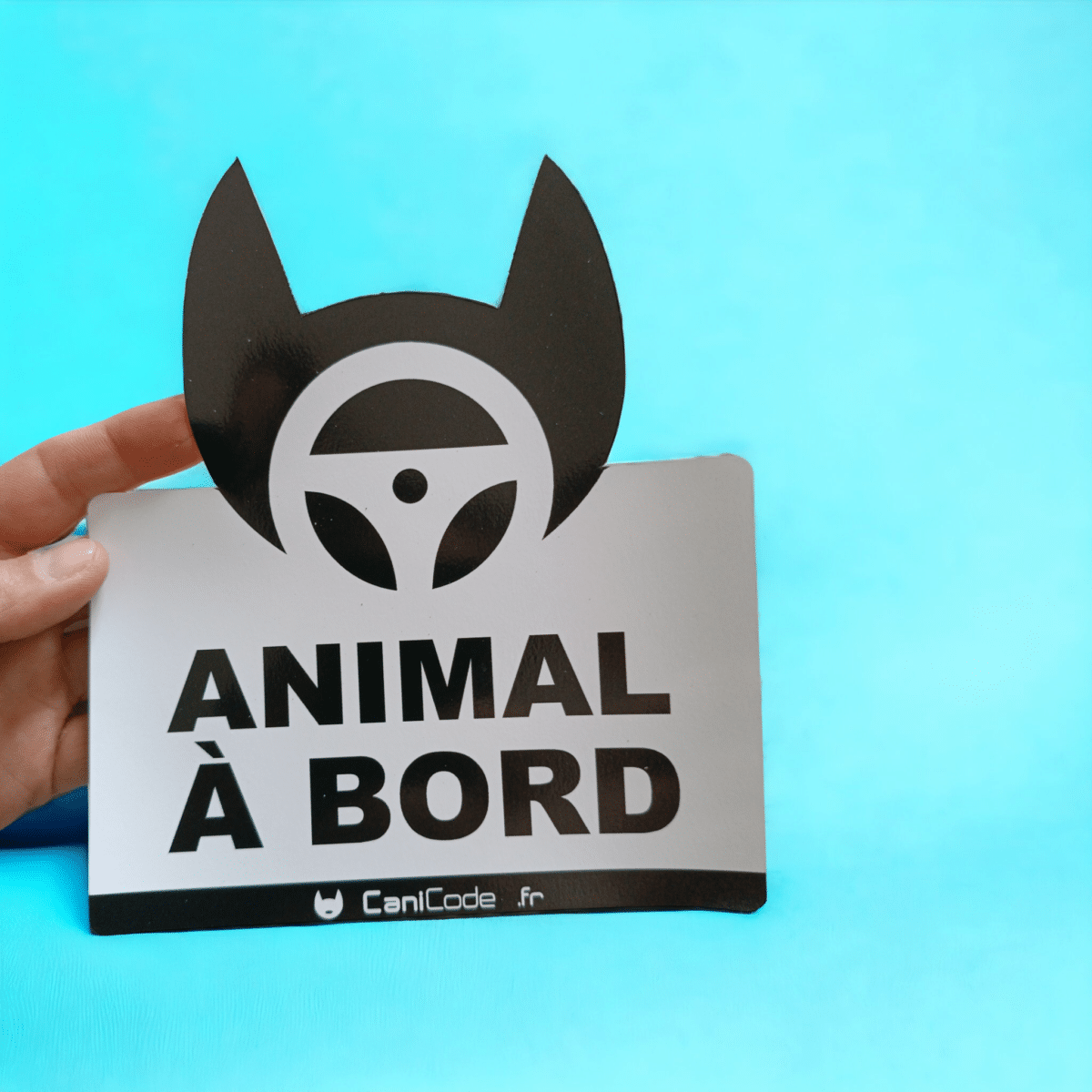 Sticker voiture Animal à Bord CaniCode