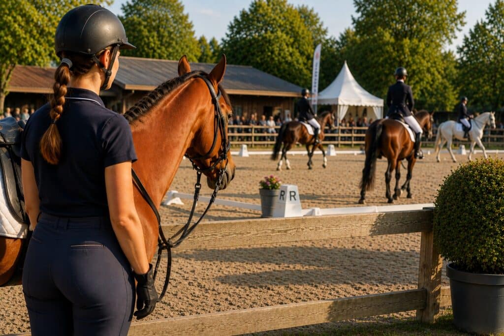 cavalière en concours